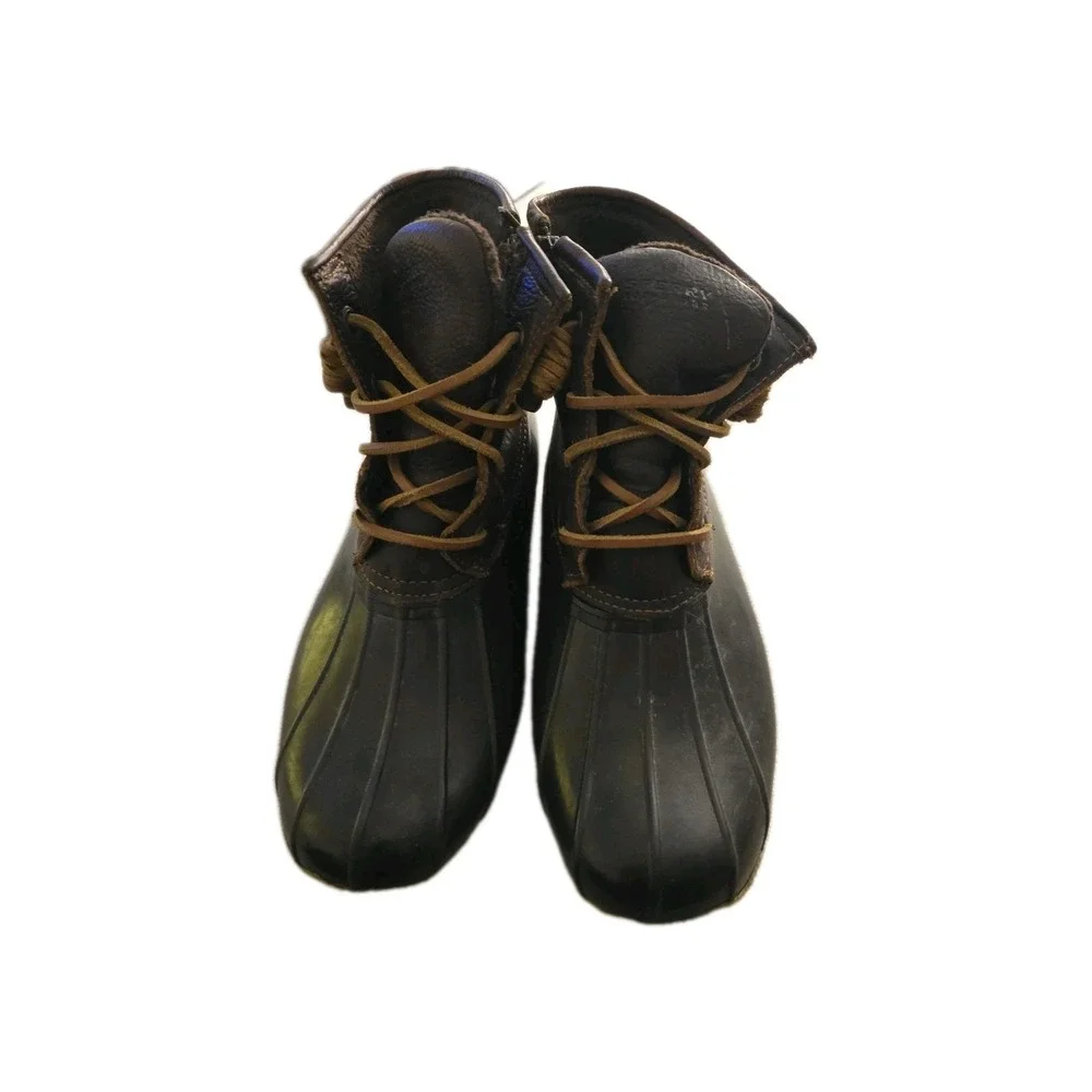 Womans‎ Sperry Top-Sider Leather Duck Boots | Preppy Nautical Fall Winter SZ 8